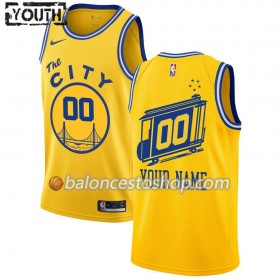 Camiseta Niños NBA Golden State Warriors Personalizadas 2019-20 Nike Hardwood Classics Swingman
